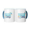 11oz Blue Accent Mug - Full Wrap