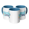 11oz Blue Accent Mug - Full Wrap