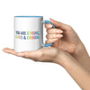 11oz Blue Accent Mug - Full Wrap