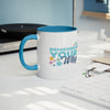 11oz Blue Accent Mug - Full Wrap