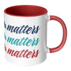 11oz Red Accent Mug - Full Wrap