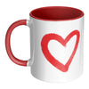 Mental Health Matters - 11oz Red Accent Mug - Full Wrap