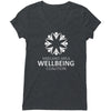 Midland Area Wellbeing Coalition - White Logo - Bella Womens V-Neck