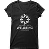 Midland Area Wellbeing Coalition - White Logo - Bella Womens V-Neck