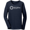 Midland Area Wellbeing Coalition - White Color Logo - Bella Ladies Long-Sleeve T-Shirt