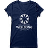 Midland Area Wellbeing Coalition - White Logo - Bella Womens V-Neck