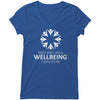 Midland Area Wellbeing Coalition - White Logo - Bella Womens V-Neck