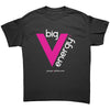 bigVenergy - White/Pink Logo'd T-Shirt
